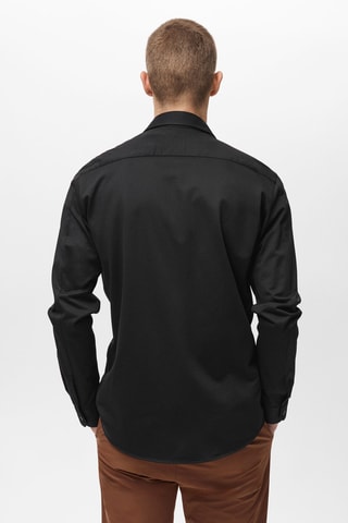 Chemise comfort stretch non-iron - Noir