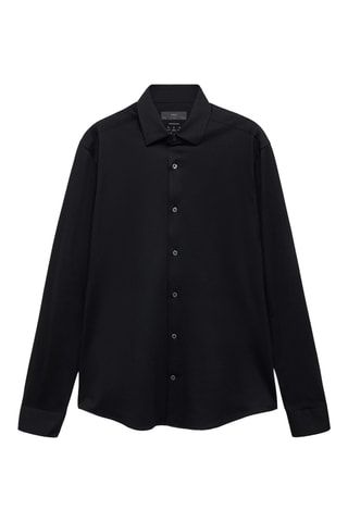 Chemise comfort stretch non-iron - Noir