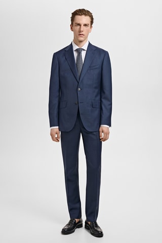 Veste costume Venecia 100 % laine vierge - Bleu marine