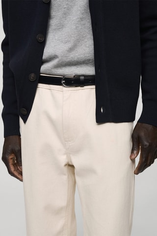 Jean coton regular-fit - Blanc cassé