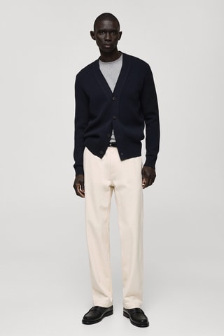 Jean coton regular-fit - Blanc cassé