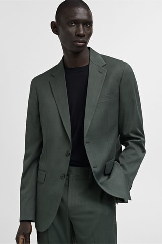 Veste costume Milán prince-de-galles - Vert