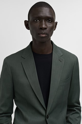 Veste costume Milán prince-de-galles - Vert