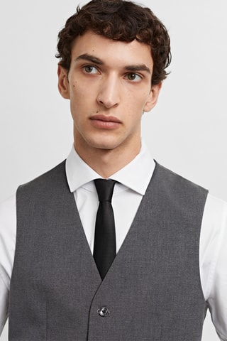 Gilet de costume slim fit - Gris (masquage demande achat)