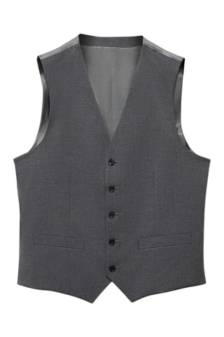 Gilet de costume slim fit - Gris (masquage demande achat)