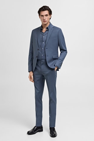 Veste costume París super slim-fit - Bleu ciel