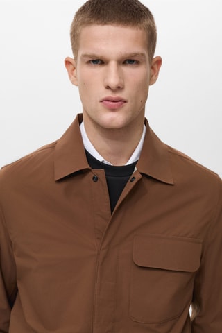 Veste résistante à l'eau poches - Orange