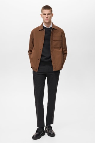 Veste résistante à l'eau poches - Orange