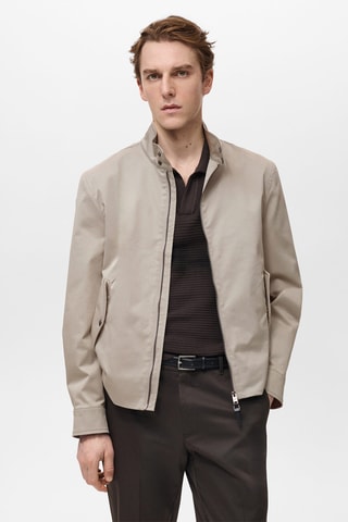 Blouson coton résistant à l'eau - Gris glacier