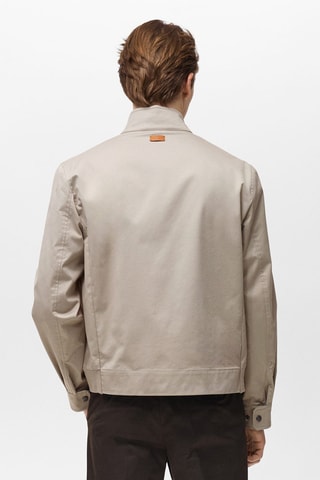 Blouson coton résistant à l'eau - Gris glacier