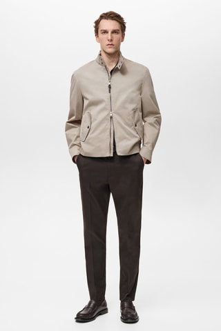 Blouson coton résistant à l'eau - Gris glacier