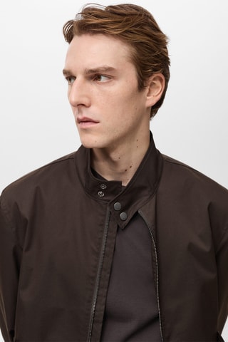 Blouson coton résistant à l'eau - Chocolat