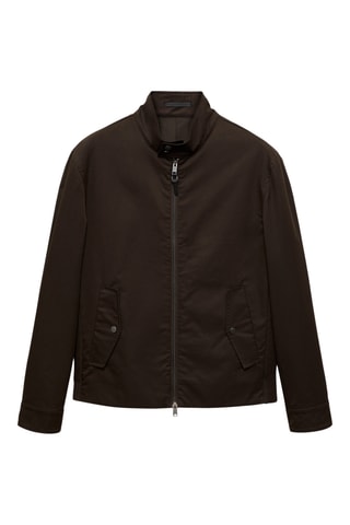 Blouson coton résistant à l'eau - Chocolat