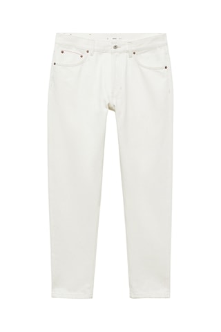 Jean selvedge tapered -fit - Blanc cassé