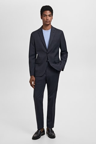 Veste costume París super slim-fit - Bleu marine foncé