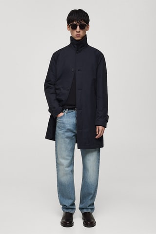 Jean Moby straight-fit usé - Bleu