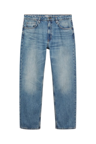 Jean Moby straight-fit usé - Bleu