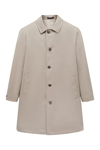 Trench coton résistant à l'eau - Gris glacier