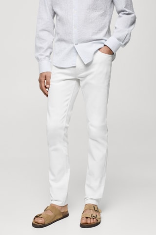Jeans Jan slim fit  - Blanc