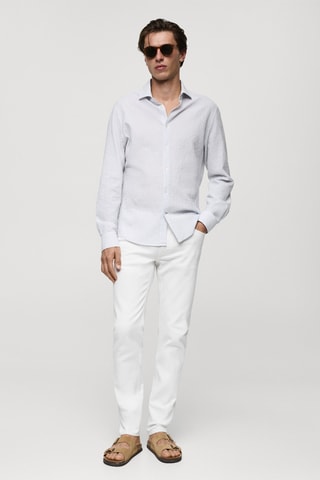 Jeans Jan slim fit  - Blanc