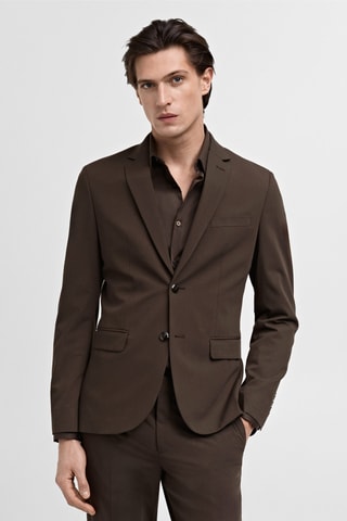 Veste costume París super slim-fit - Marron