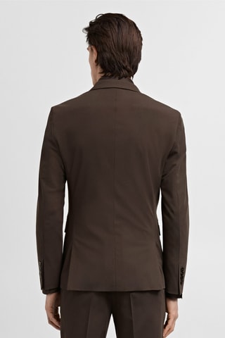 Veste costume París super slim-fit - Marron