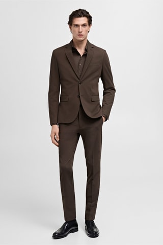 Veste costume París super slim-fit - Marron