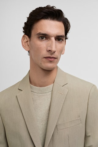 Veste costume París super slim-fit - Beige