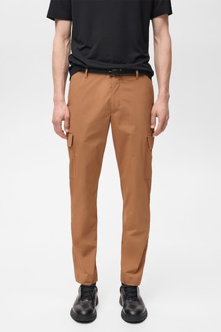 Pantalon cargo thermorégulateur comfort stretch - Marron