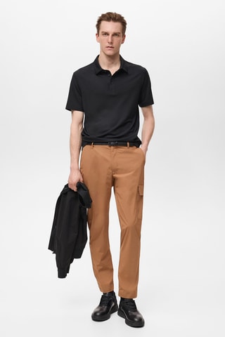 Pantalon cargo thermorégulateur comfort stretch - Marron
