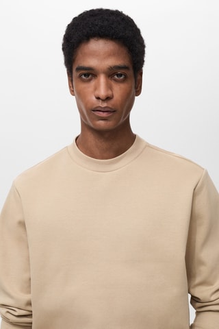 Sweat-shirt coton regular-fit - Marron