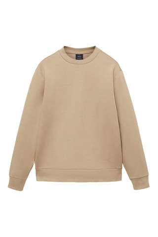 Sweat-shirt coton regular-fit - Marron