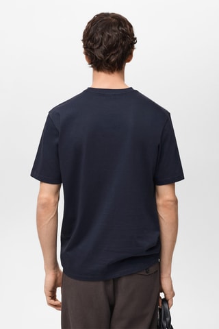 T-shirt imprimé manches courtes - Bleu marine