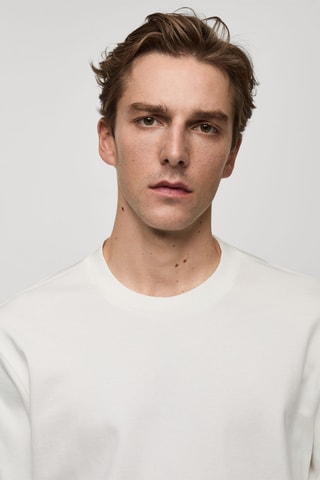 T-shirt manches longues regular-fit - Blanc