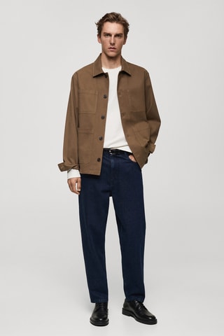 T-shirt manches longues regular-fit - Blanc