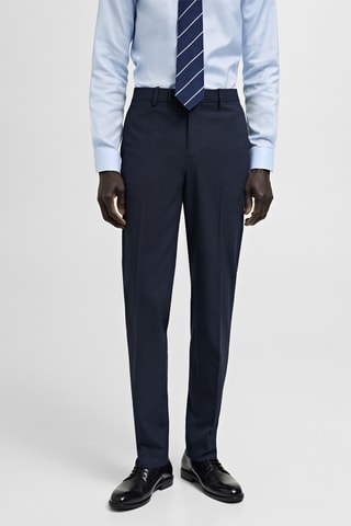 Pantalon costume Milán slim-fit - Bleu marine foncé
