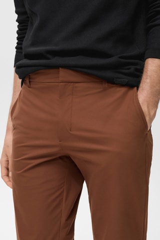Pantalon slim-fit comfort stretch cordon - Orange