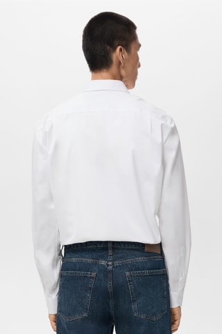 Chemise regular-fit 100 % coton - Blanc