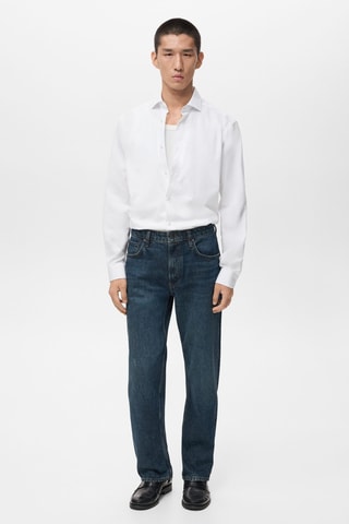 Chemise regular-fit 100 % coton - Blanc