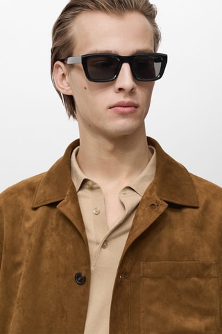 Surchemise imitation daim - Cognac