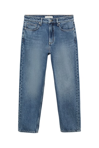 Jean court coupe carotte - Bleu