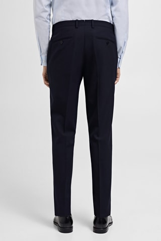 Pantalon costume Turín 100 % laine - Bleu marine