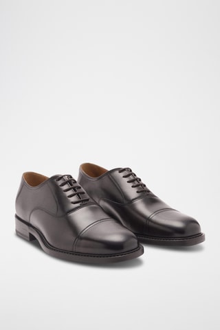 Chaussures style richelieus cuir - Marron