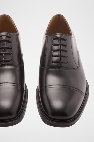 Chaussures style richelieus cuir - Marron