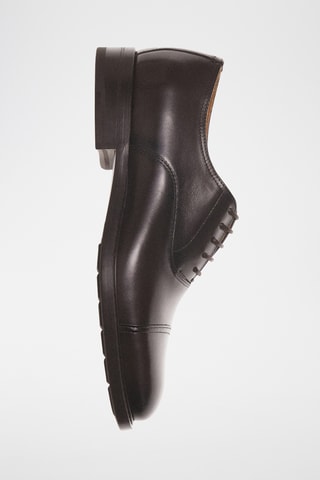 Chaussures style richelieus cuir - Marron