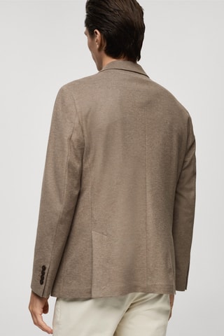 Veste Verner slim-fit en coton - Marron