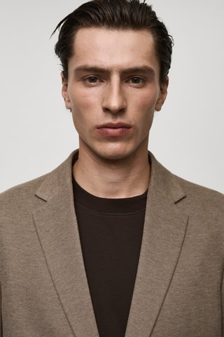 Veste Verner slim-fit en coton - Marron