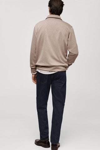 Sweat-shirt regular-fit col zippé - Gris