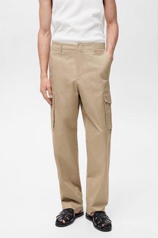 Pantalon cargo relaxed-fit - Marron