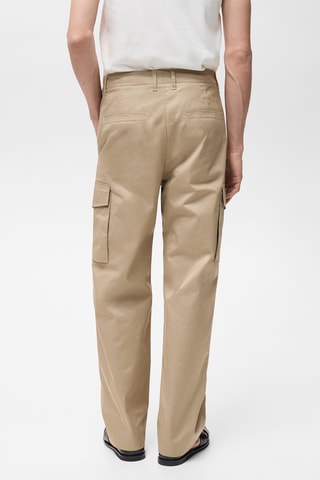 Pantalon cargo relaxed-fit - Marron